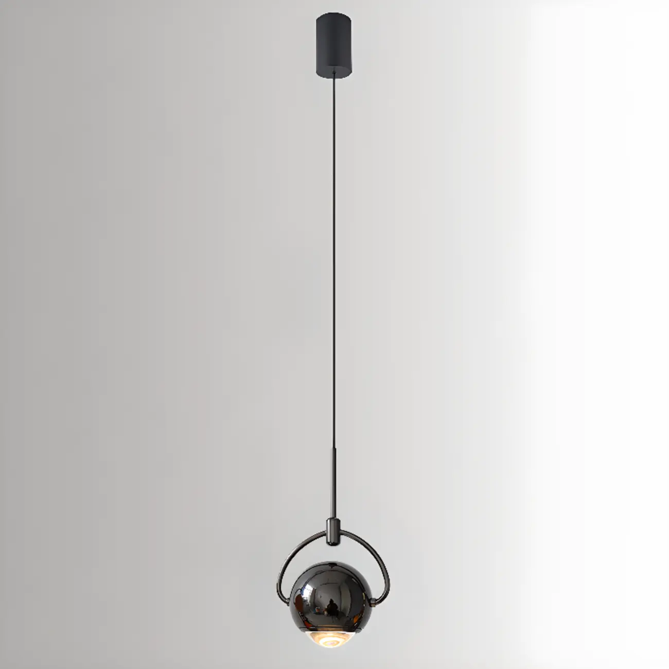 Modern Globe Metal Dimming Bedroom LED Pendant Light | homeyfad