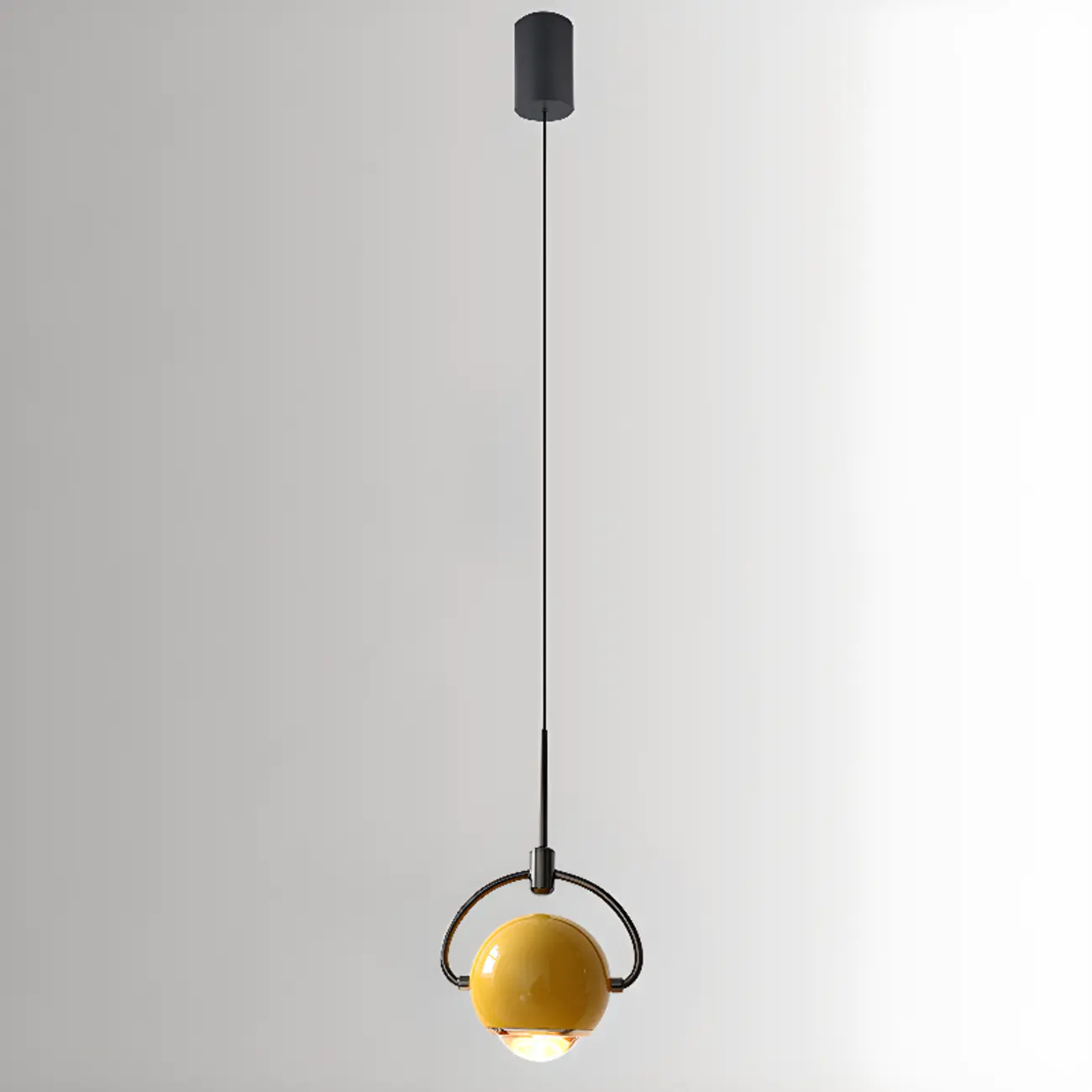 Modern Globe Metal Dimming Bedroom LED Pendant Light | homeyfad