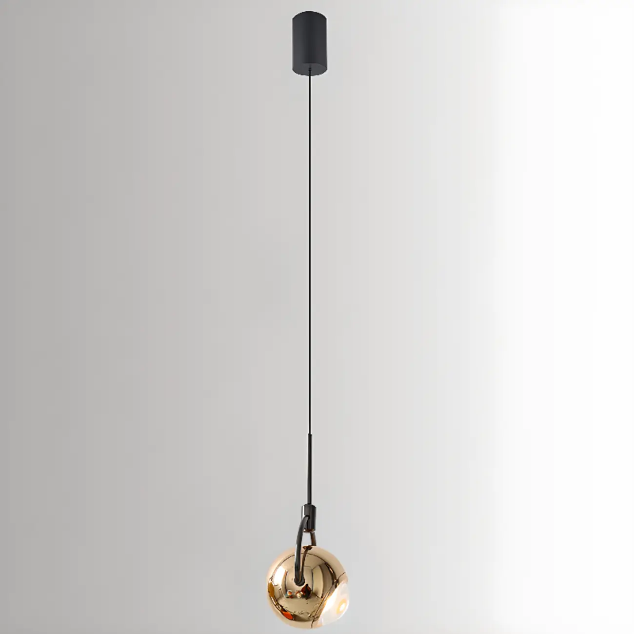 Modern Globe Metal Dimming Bedroom LED Pendant Light | homeyfad