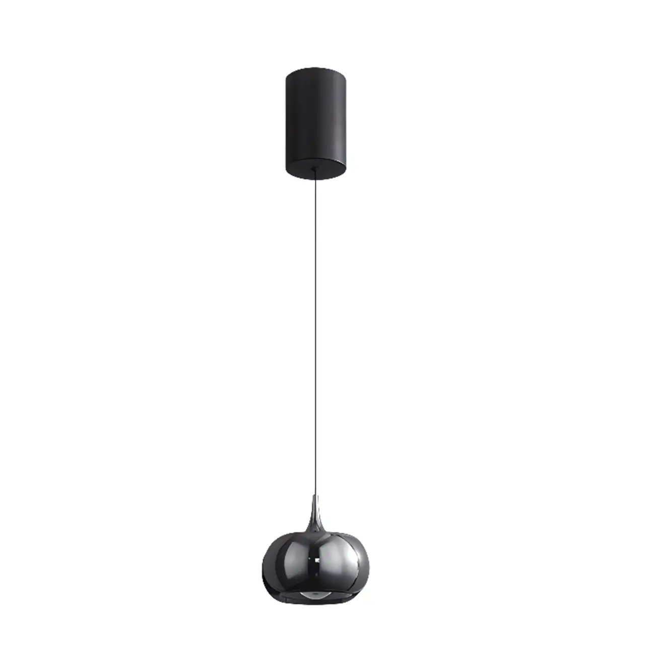 Black Metal Geometric Adjustable Hanging Bedroom Pendant Light | homeyfad