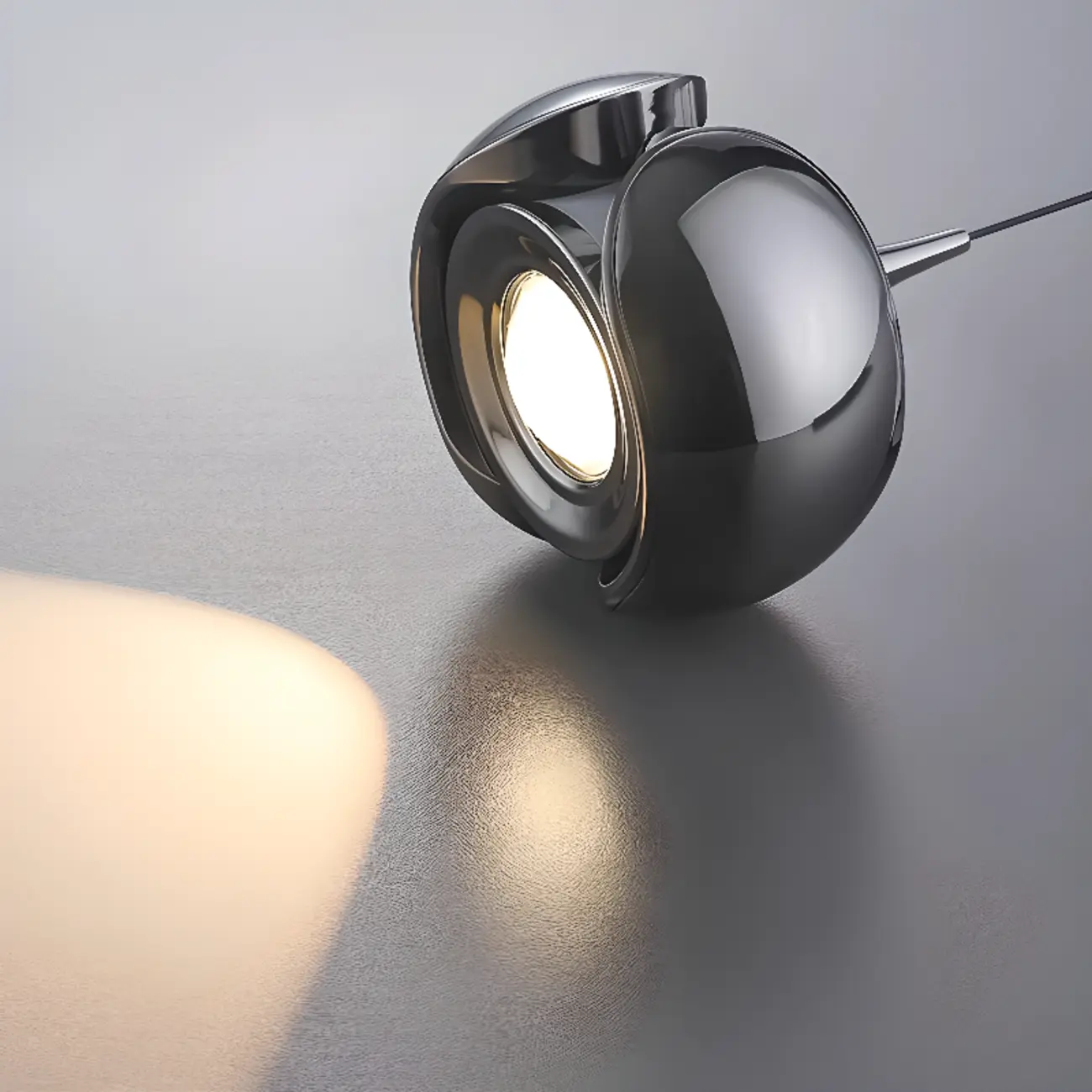 Black Metal Geometric Adjustable Hanging Bedroom Pendant Light | homeyfad