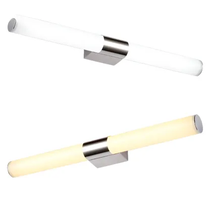 Contemporary Simple Cylinder White Vanity Light Image - 6