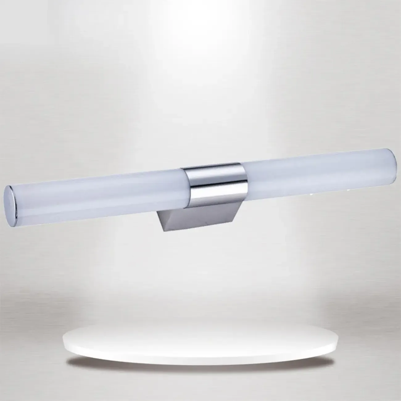 Contemporary Simple Cylinder White Vanity Light Image - 8