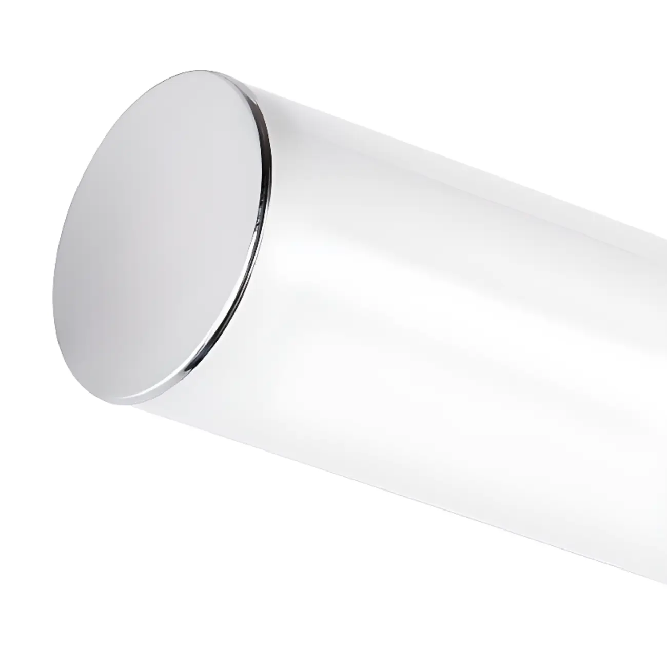 Contemporary Simple Cylinder White Vanity Light Image - 11 | homeyfad