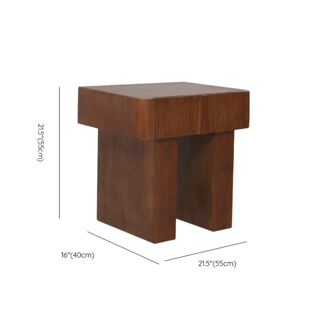 Modern Natural Wood Dual-Pedestal Drawer Nightstand #size | homeyfad
