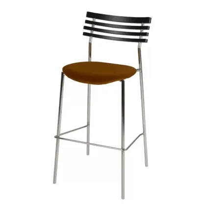 Saddle Green Fabric Seat Ratten Back Counter Bar Stools Image - 7