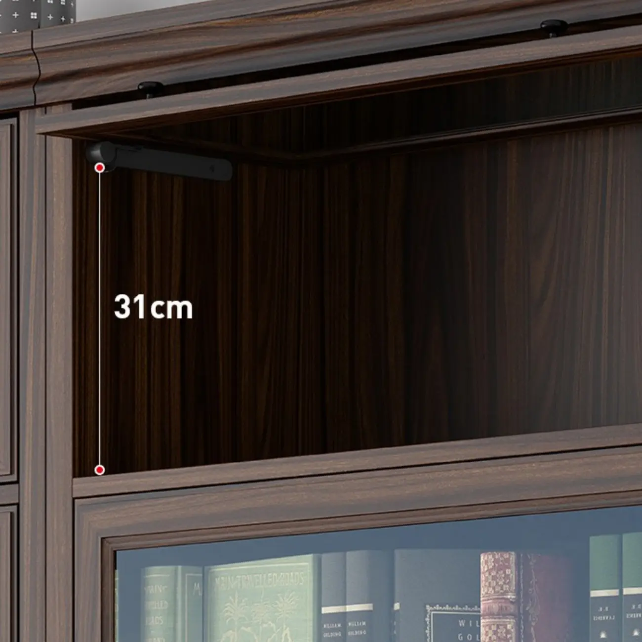 Mid-Century Modern Brown Wooden Glass Paned Storage Chest Image - 10 | homeyfad