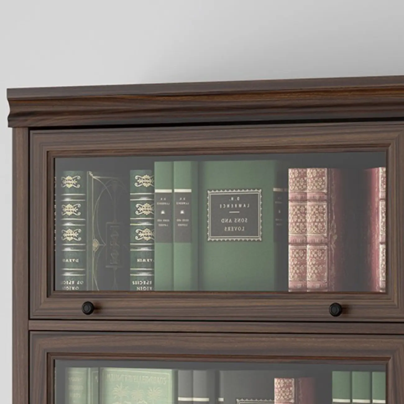 Mid-Century Modern Brown Wooden Glass Paned Storage Chest Image - 12 | homeyfad