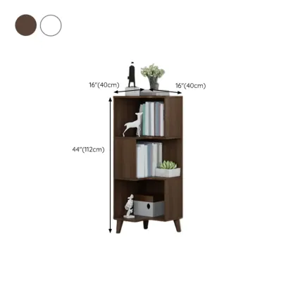 Modern Wood Vertical Corner Storage Cabinet for Living Room #size
