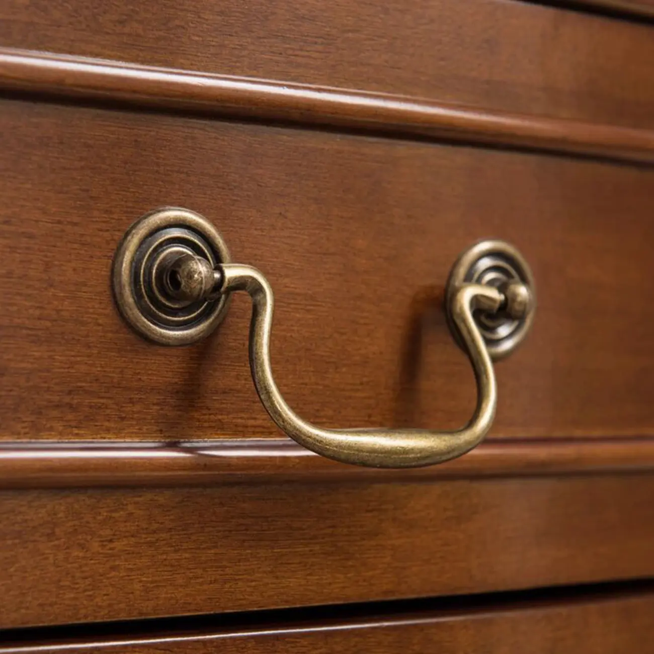 Mid-Century Modern Brown Wooden Small Corner Storage Cabinet Image - 4 | homeyfad