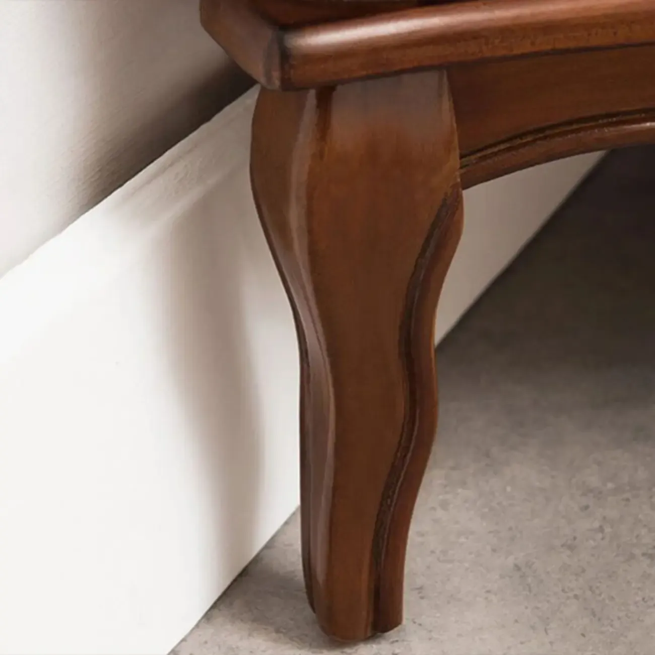 Mid-Century Modern Brown Wooden Small Corner Storage Cabinet Image - 8