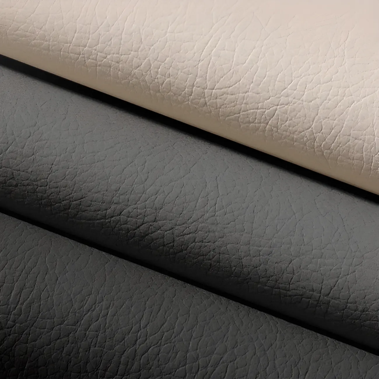 Modern Khaki Leather Adjustable Reclining Office Chair Image - 8 | homeyfad