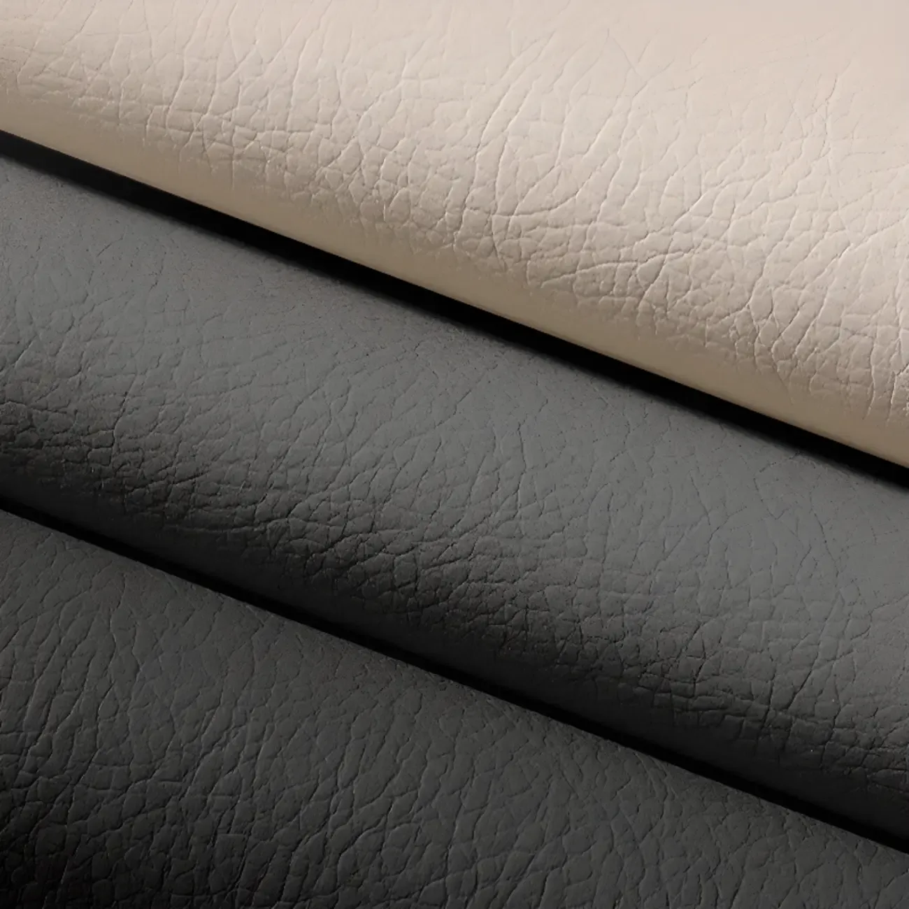 Modern Khaki Leather Adjustable Reclining Office Chair Image - 8