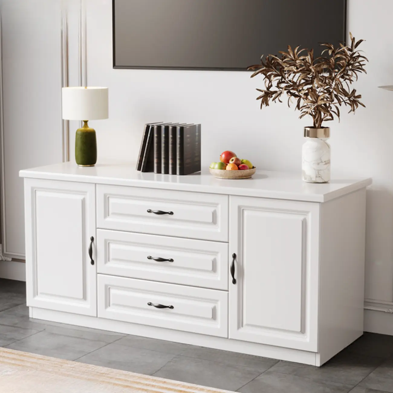 Modern Wooden TV Stand with Storage for Living Room Image - 13 | homeyfad