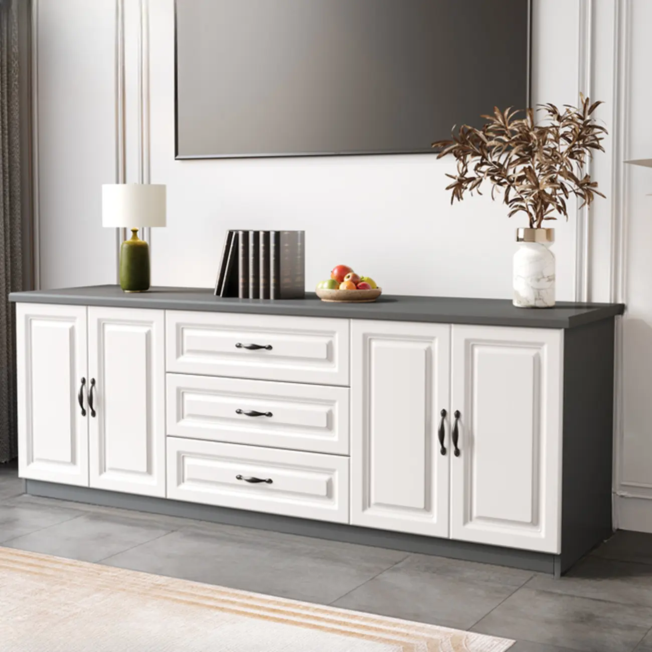 Modern Wooden TV Stand with Storage for Living Room Image - 11 | homeyfad