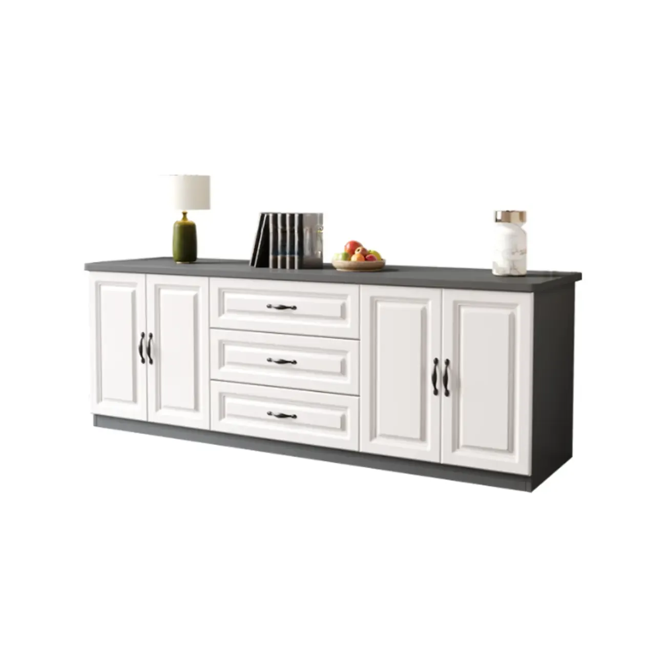 Modern Wooden TV Stand with Storage for Living Room Image - 22