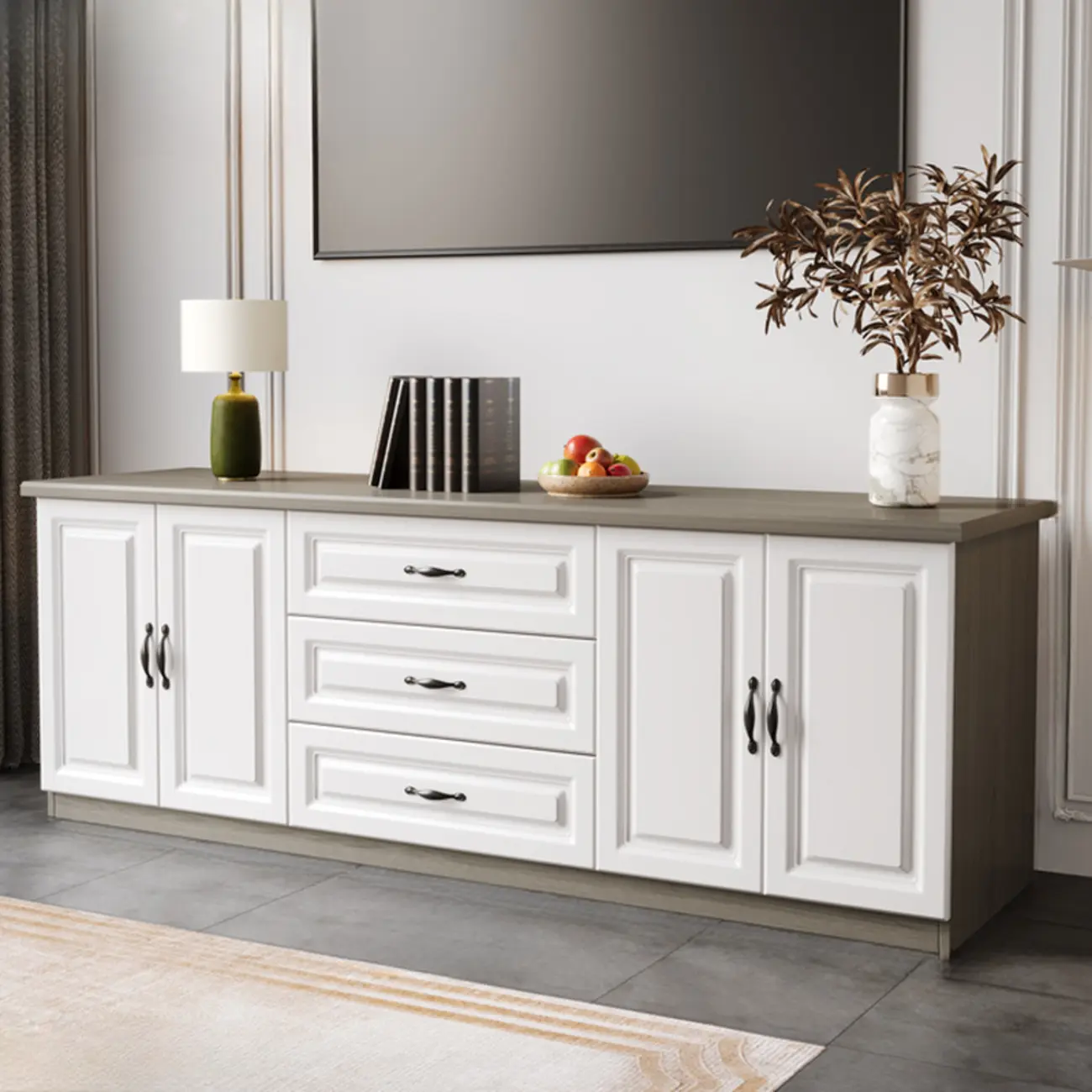 Modern Wooden TV Stand with Storage for Living Room Image - 20 | homeyfad