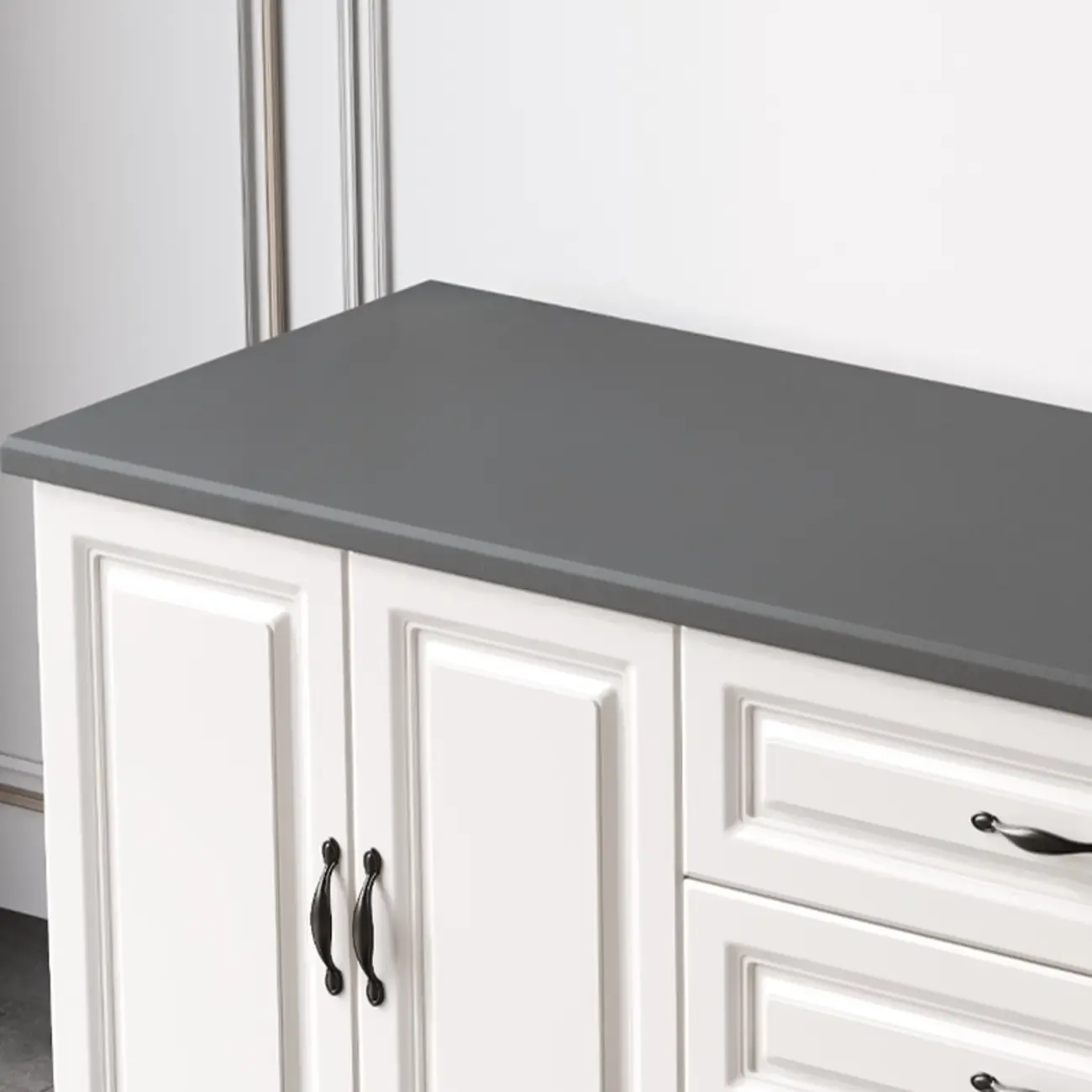 Modern Wooden TV Stand with Storage for Living Room Image - 5