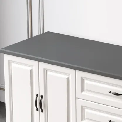 Modern Wooden TV Stand with Storage for Living Room Image - 5