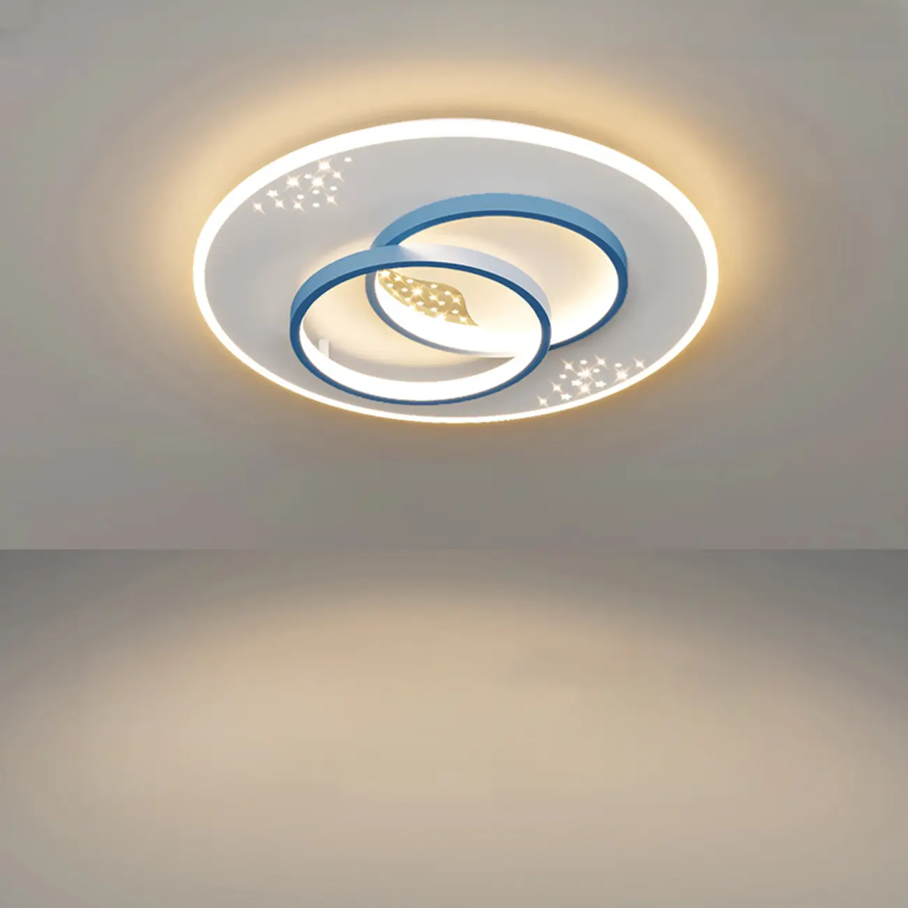 3-Light Flush Mount Ceiling Light with Dimmable & Remote  Image - 5 | homeyfad