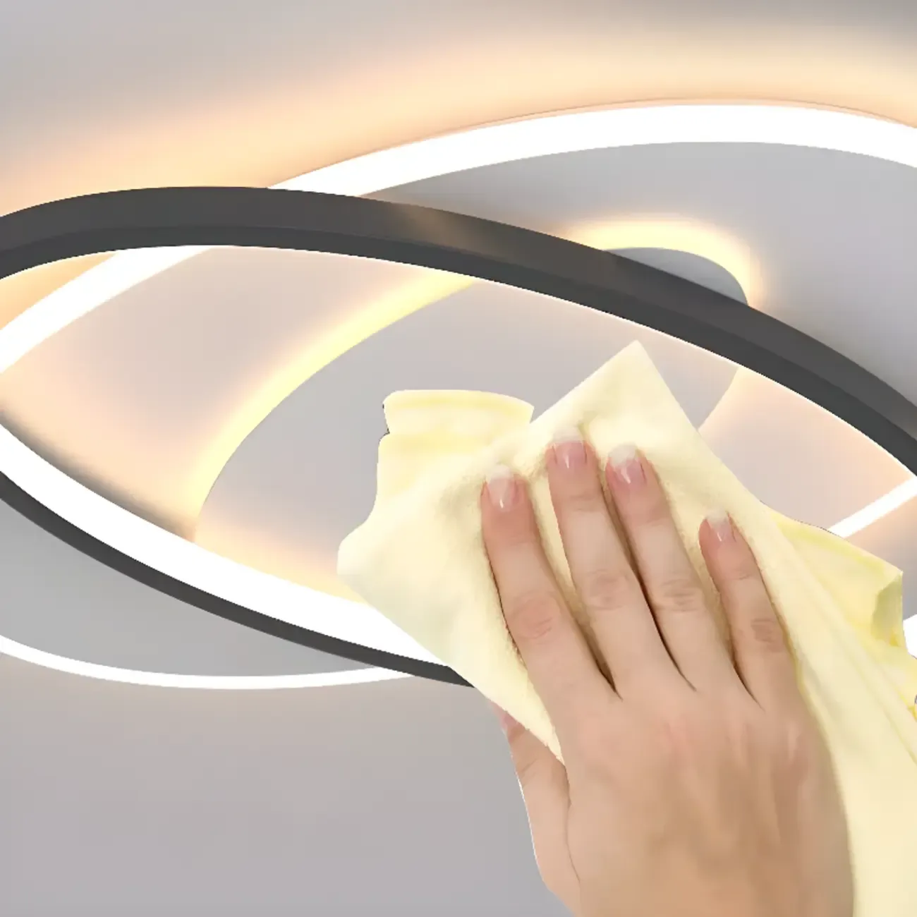 3-Light Flush Mount Ceiling Light with Dimmable & Remote  Image - 6