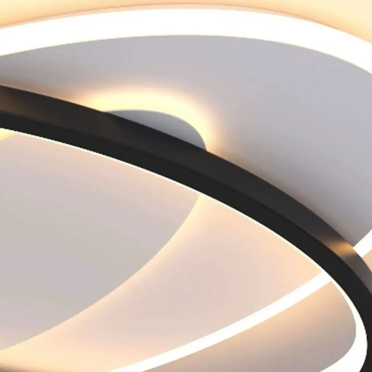 3-Light Flush Mount Ceiling Light with Dimmable & Remote  Image - 7