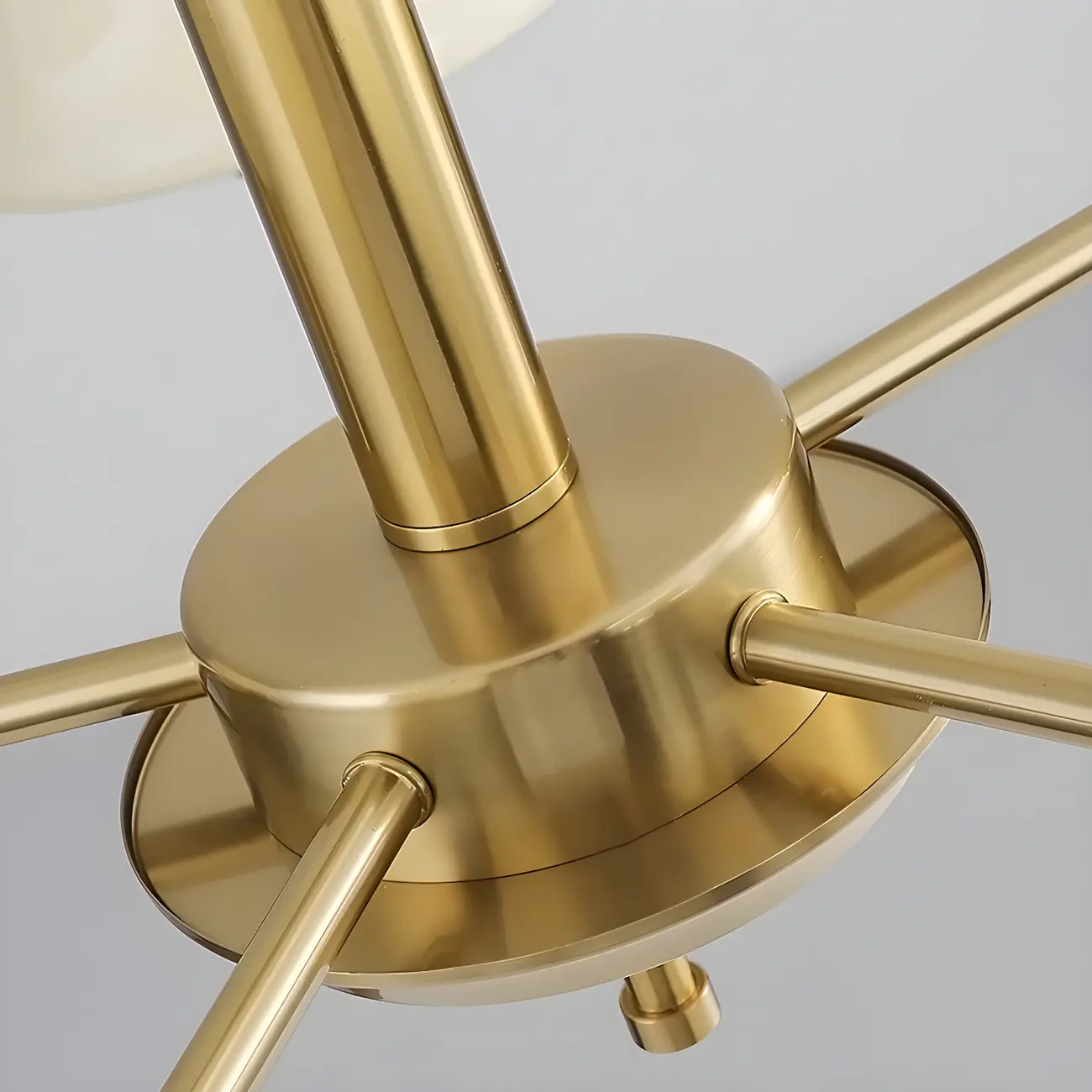 Modern Elegant 3-5 Lights Beige Glass Large Chandelier  Image - 15 | homeyfad