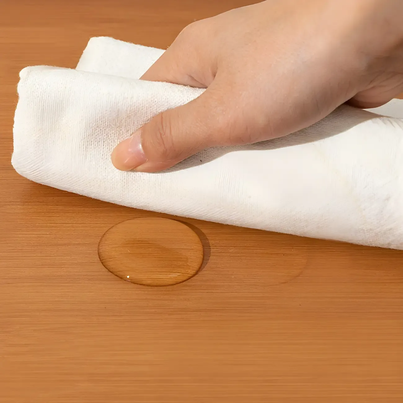 Traditional Wood 2-Drawer Glass Door Nightstand Brown Image - 13