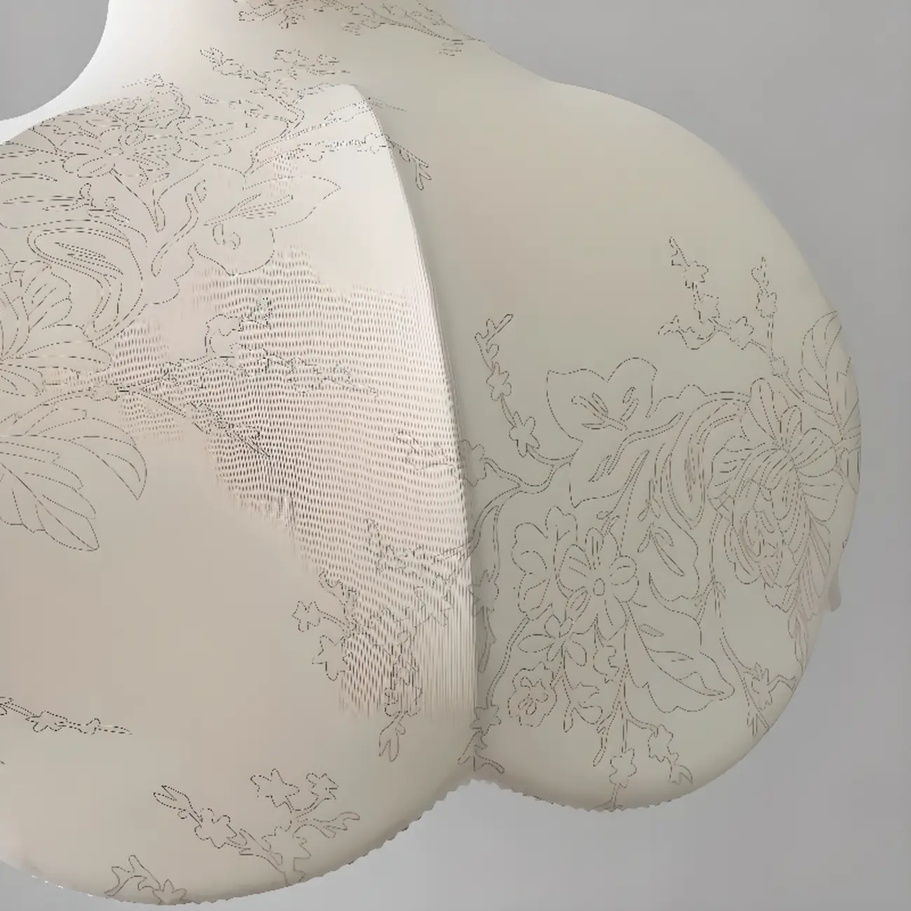 Contemporary 3/5 Lights White Fabric Indoor Pendant Light  Image - 6 | homeyfad