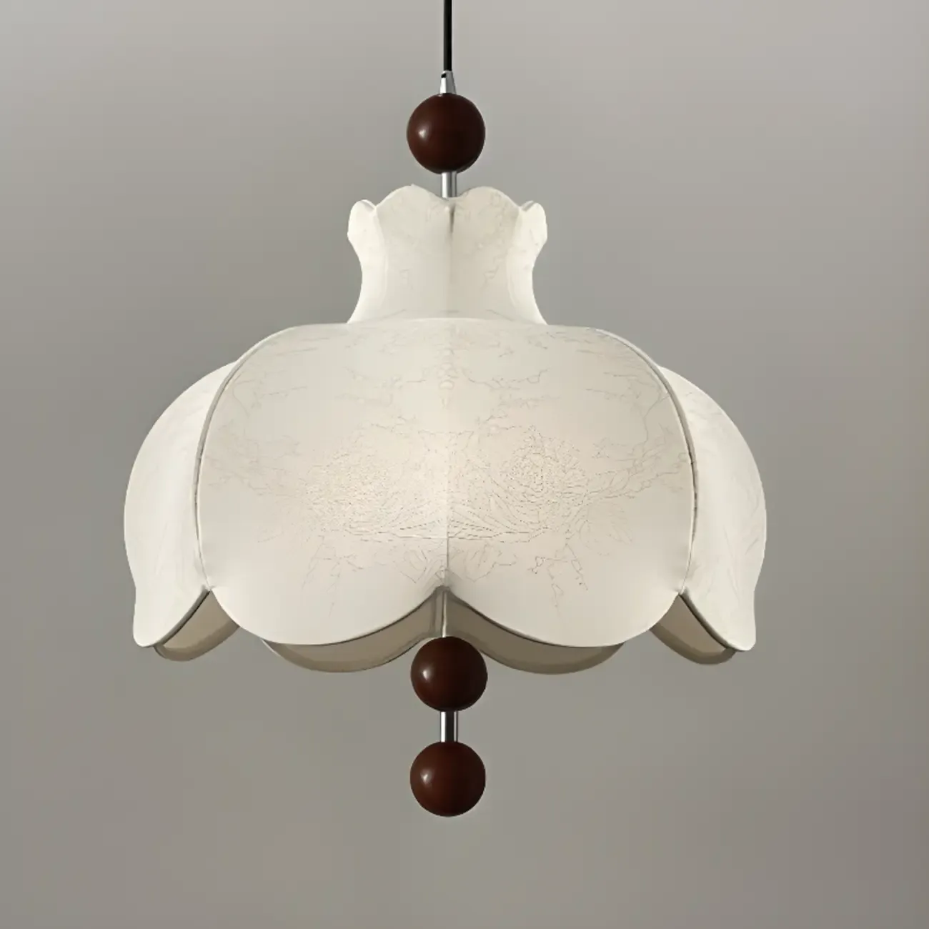 Contemporary 3/5 Lights White Fabric Indoor Pendant Light  Image - 8
