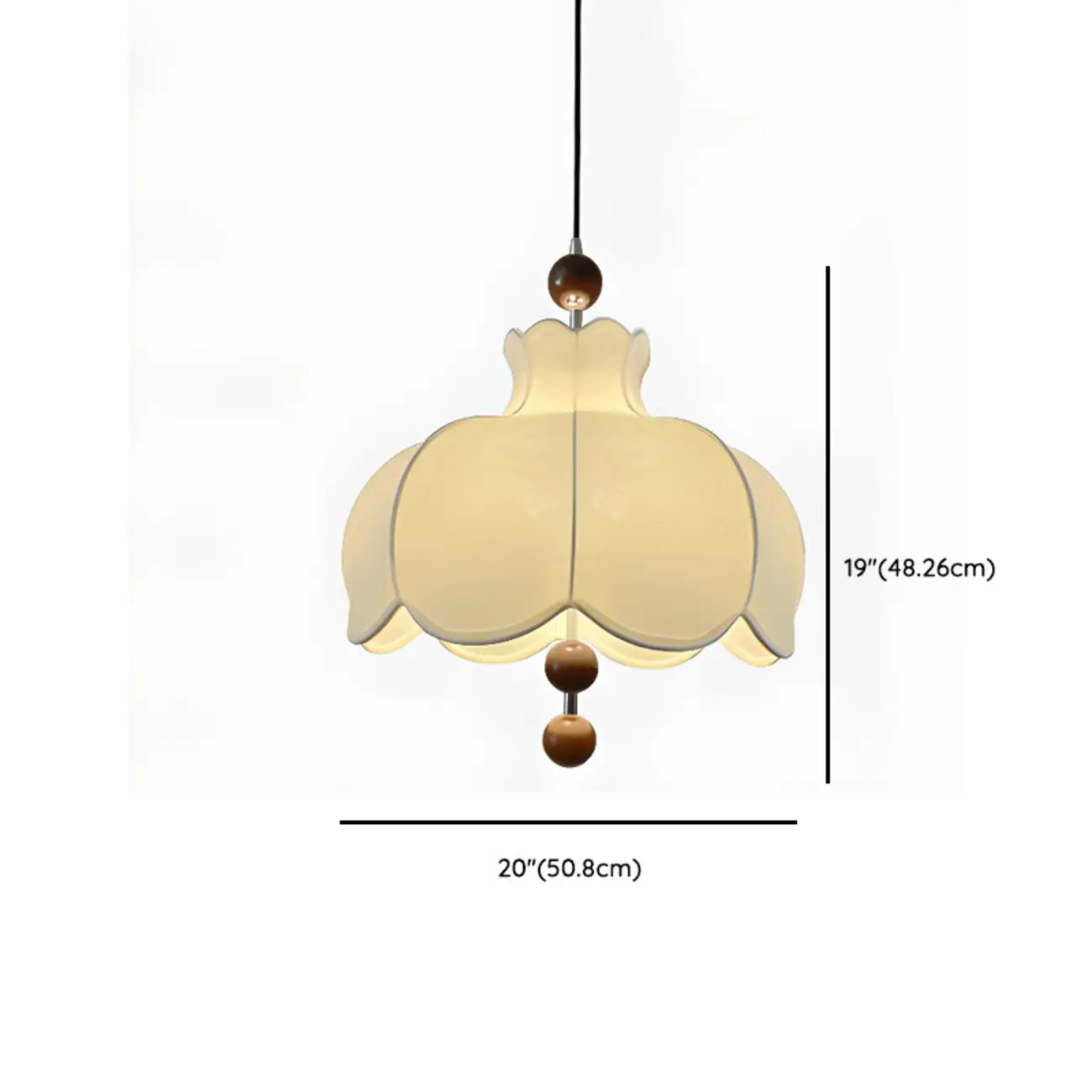 Contemporary 3/5 Lights White Fabric Indoor Pendant Light  Image - 10 | homeyfad