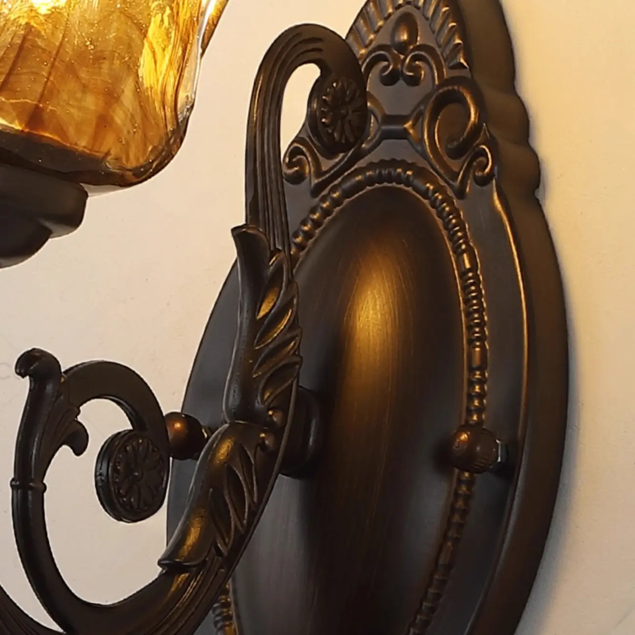 Rustic Geometric Wall Light with Glass Shade Image - 9 | homeyfad