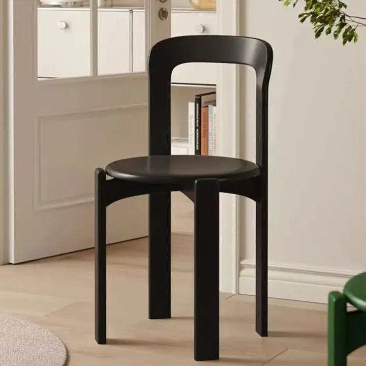 scandinavian black dining chair