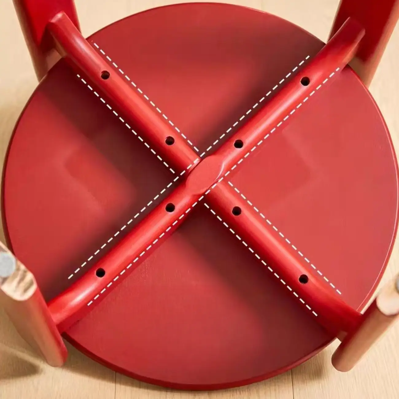 Scandinavian Wooden Stackable Dining Chair with Curved Back Image - 12 | homeyfad