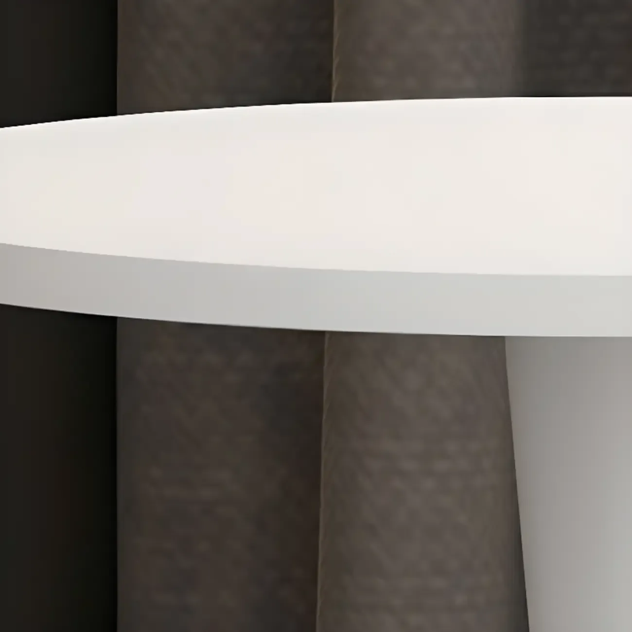 Modern Matte Black Metal Pedestal Round Wood Bar Tables Image - 5