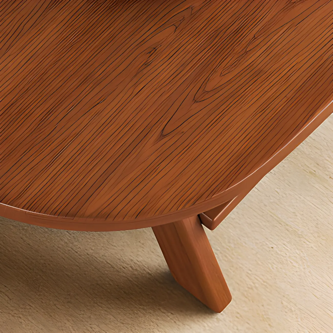 Oval Coffee Table with Open Storage Shelf and Wood Frame Image - 9 | homeyfad