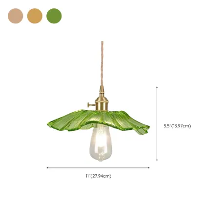 Elegant Glass Flower Pendant Light for Indoor Adjustable