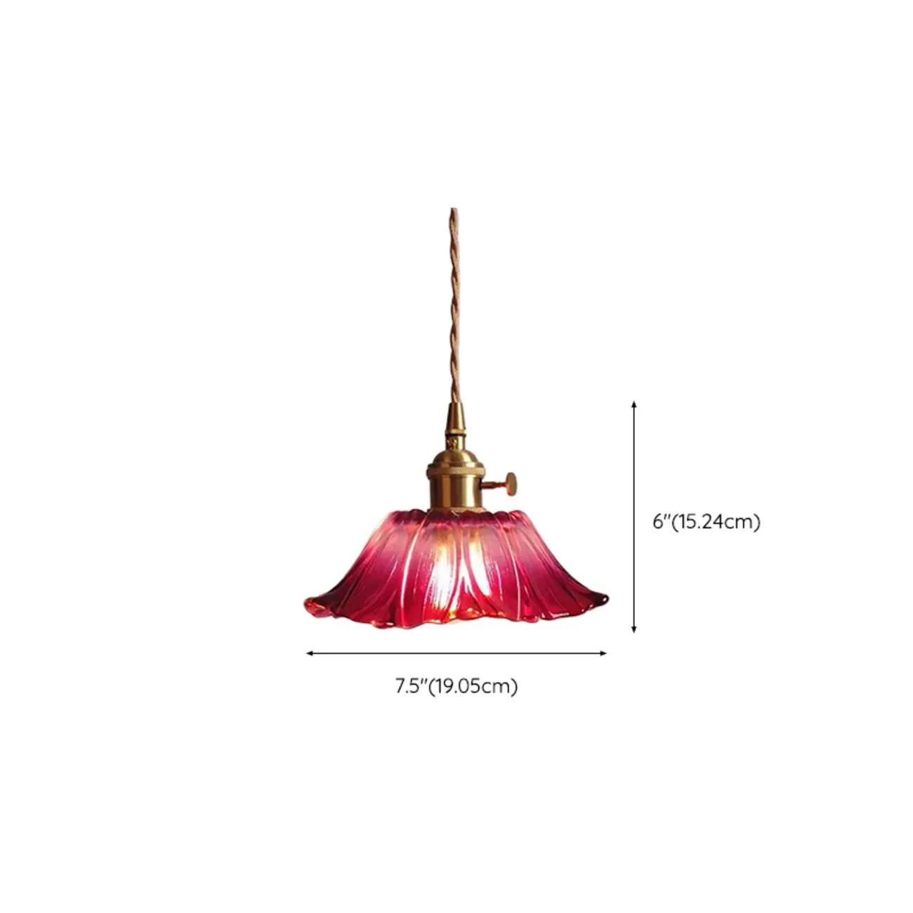 Elegant Glass Flower Pendant Light for Indoor Adjustable | homeyfad