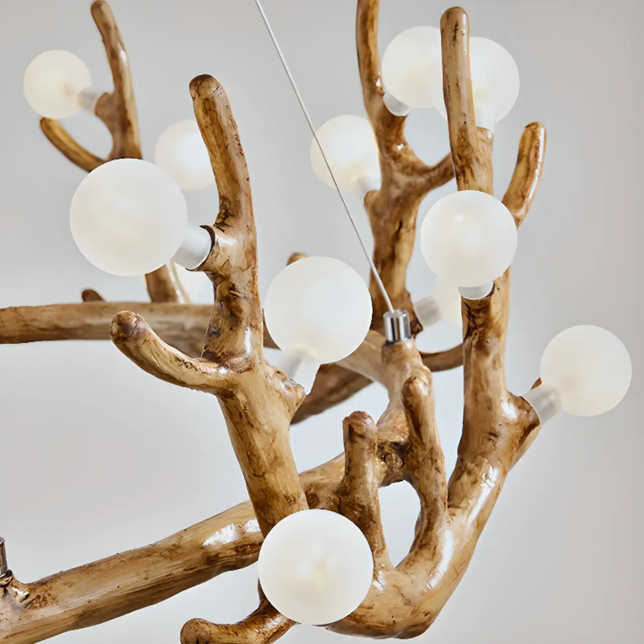Modern Rustic Antler 18-Light Chandelier for Living Room Image - 6