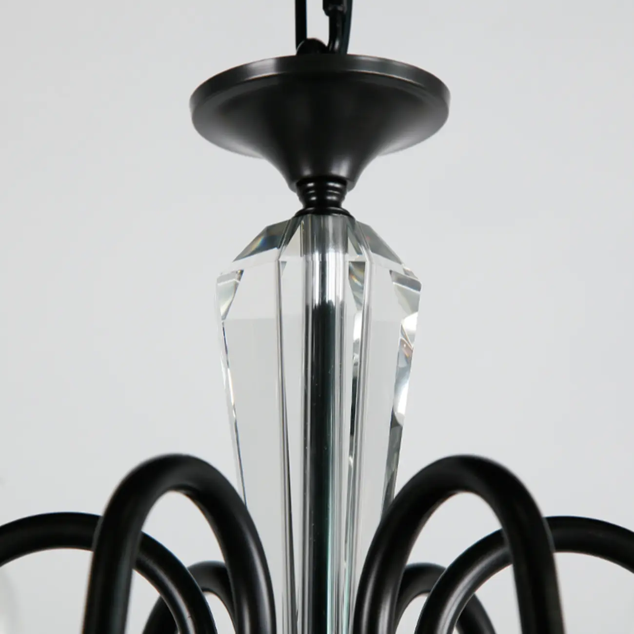 Industrial Black Glass Candelabra Chandelier in 3-10 Lights Image - 12 | homeyfad
