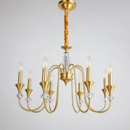 Industrial Black Glass Candelabra Chandelier in 3-10 Lights Image - 13