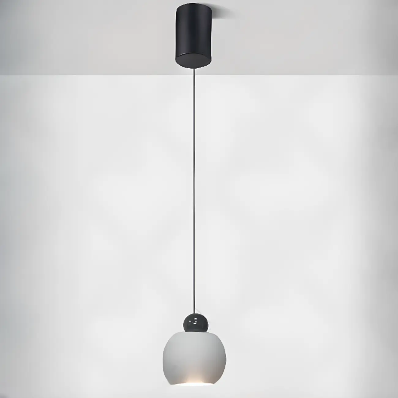 Modern Glass Globe LED Bedroom Hanging Pendant Light | homeyfad