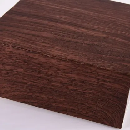 Walnut Geometric 2-Light LED Wall Sconce with Up & Down