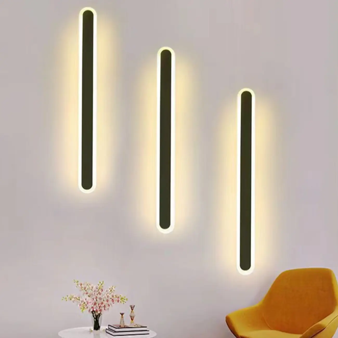 Minimalist Linear Wall Light with Polymer Shade Image - 12 | homeyfad
