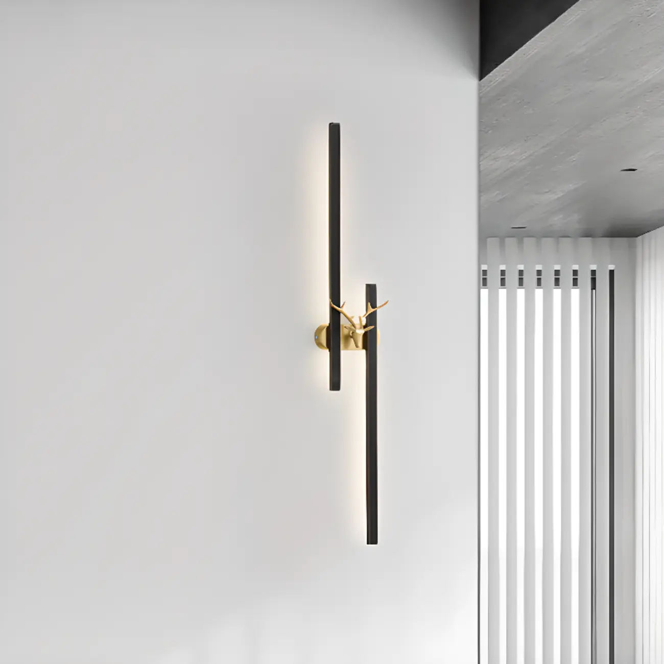 Modern Linear 2-Light LED Wall Sconce Dimmable for Indoor | homeyfad