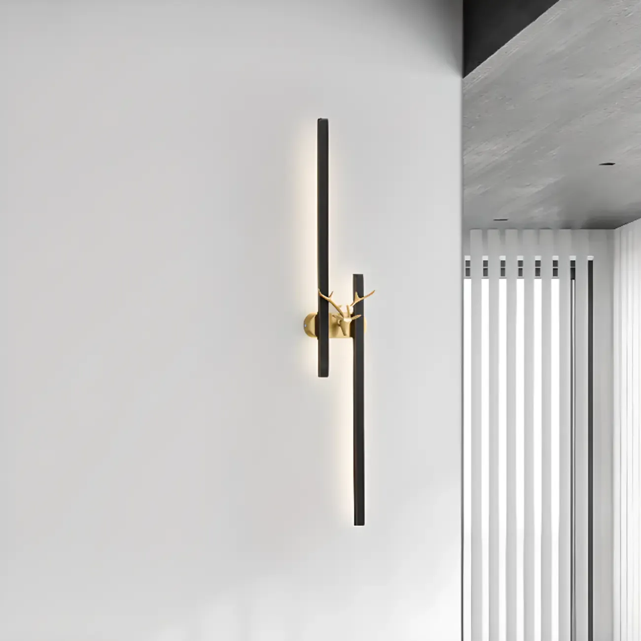 Modern Linear 2-Light LED Wall Sconce Dimmable for Indoor | HomeyFad