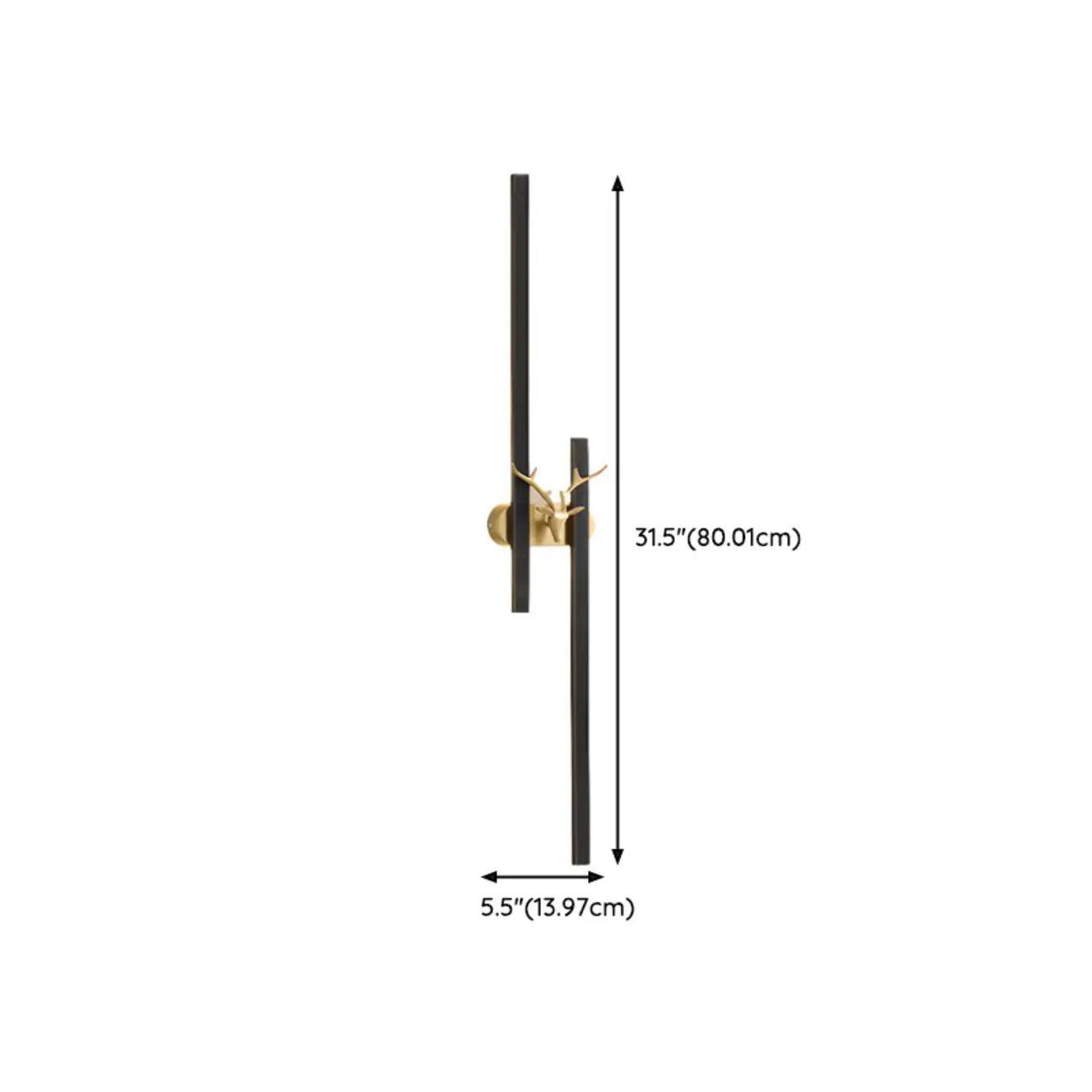 Modern Linear 2-Light LED Wall Sconce Dimmable for Indoor | homeyfad