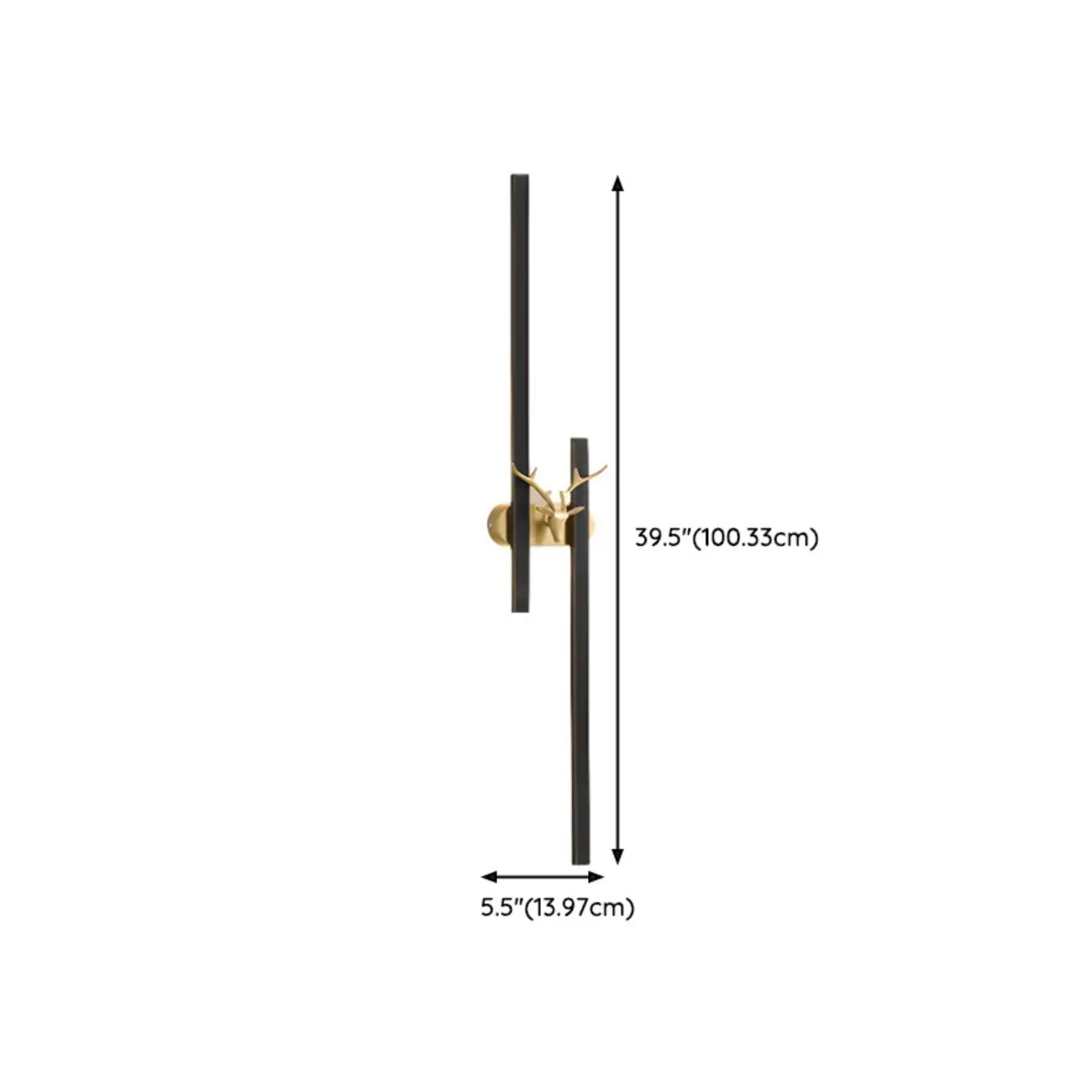 Modern Linear 2-Light LED Wall Sconce Dimmable for Indoor | homeyfad