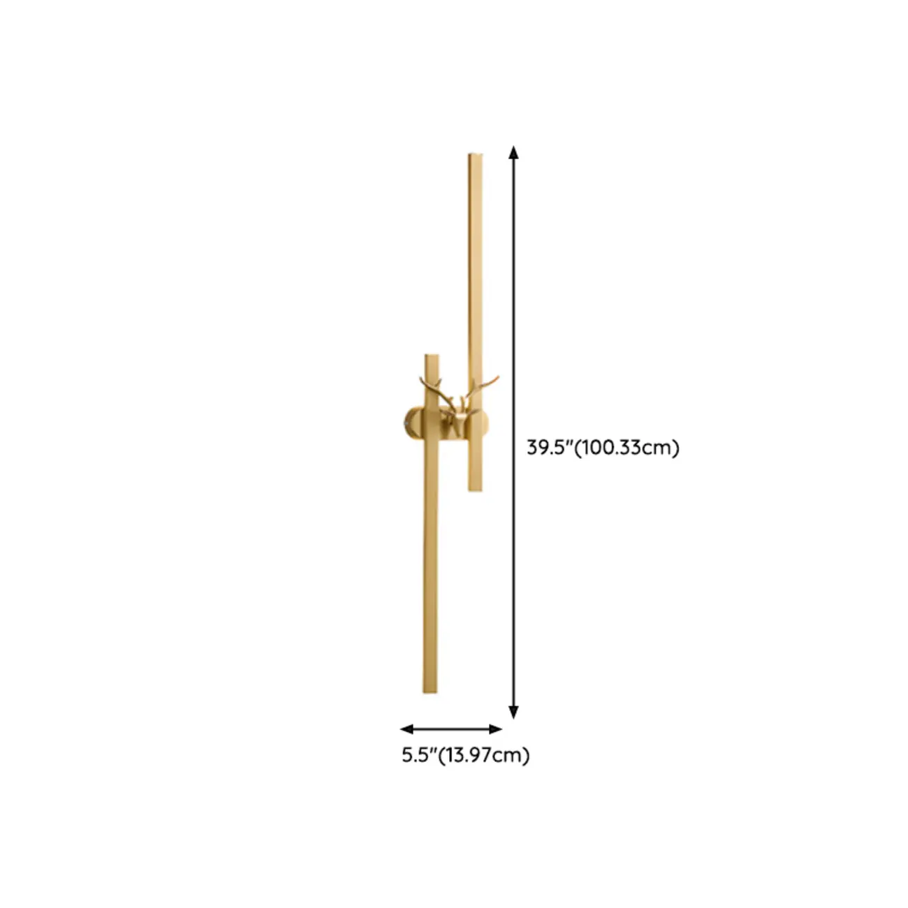 Modern Linear 2-Light LED Wall Sconce Dimmable for Indoor | homeyfad