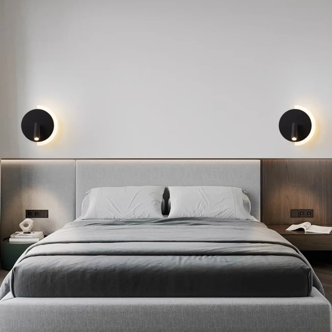 Modern Lucite Wall Sconce with Alloy Swing Arm Design Image - 3 | homeyfad